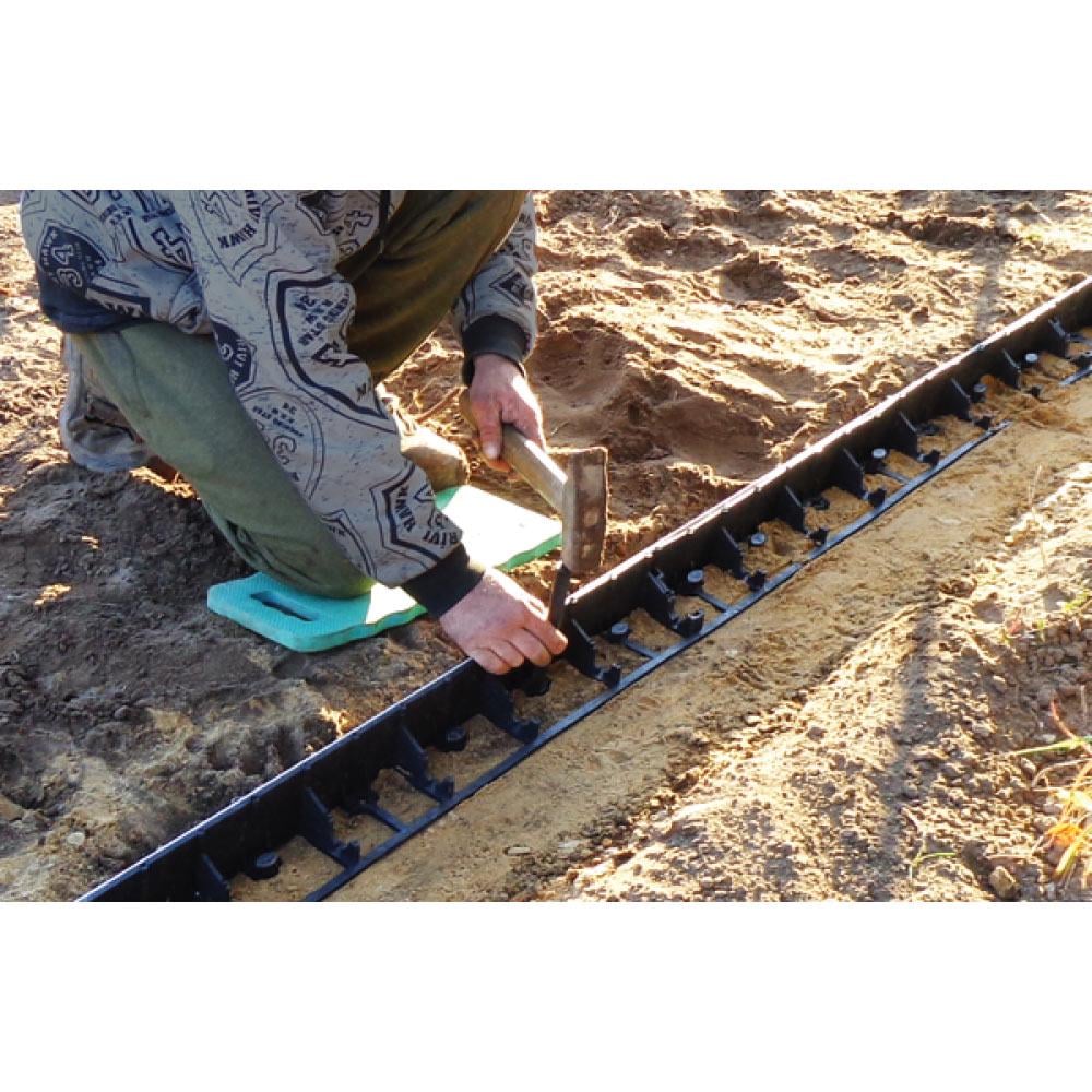 Бордюр садовий 58х1000 мм Чорний (OBRB58) - фото 2