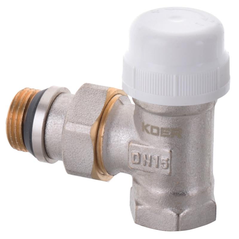 Кран термостатический KOER KR.951-Gi 1/2" угловой латунь (OL-KR3069)