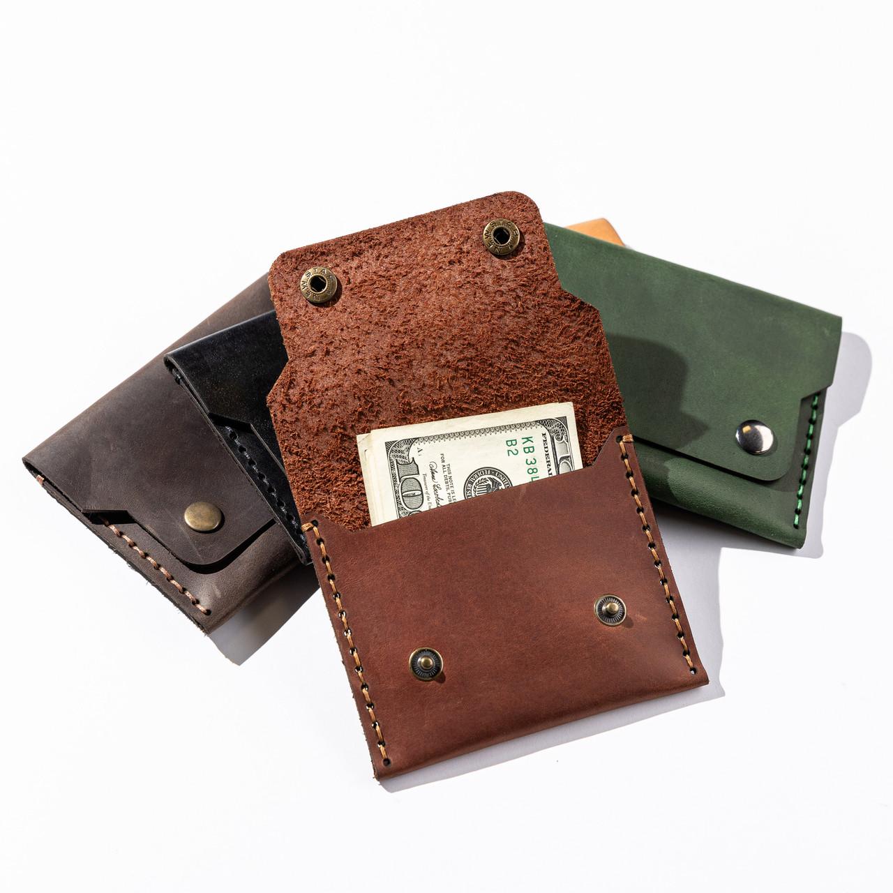 Гаманець шкіряний чоловічий EDENA Коричневий (WT-7) - фото 3