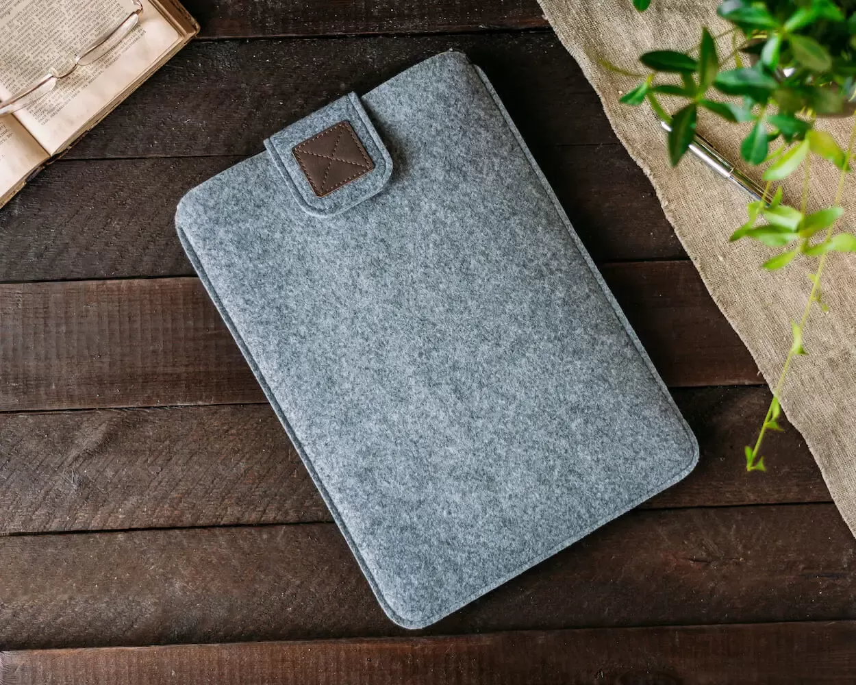 Чехол Gmakin Apple MacBook Air/Pro 15" GM55-15 Felt Case Grey - фото 5