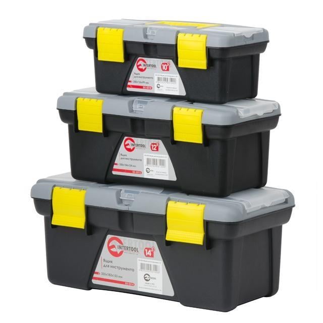 Комплект ящиков для инструментов Intertool BX-0303 3 шт. (ВХ-0310 10/ВХ-0312 12/ВХ-0314 14)