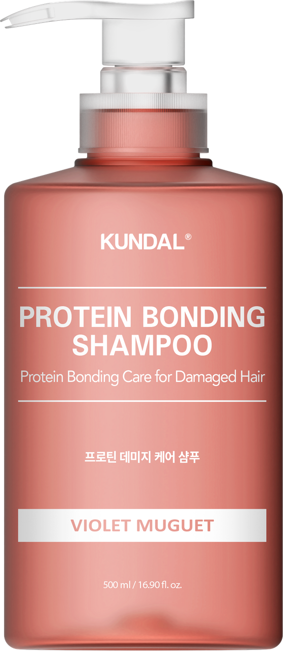 Шампунь натуральный для поврежденных волос Kundal Protein Bonding Violet Muguet 500 мл