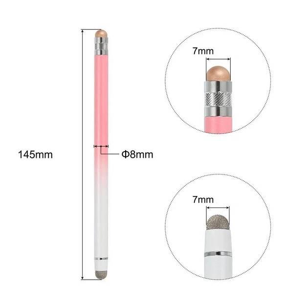 Стилус для малювання двосторонній 2в1 Рожевий - фото 2 Стилус для малювання двосторонній 2в1 Рожевий - фото 2