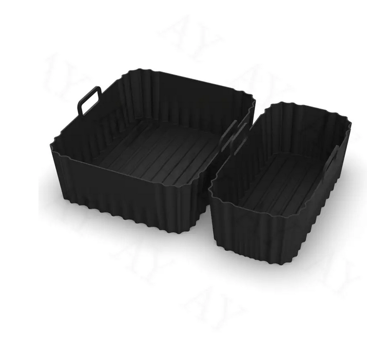 Формы силиконовые для фритюрниц маленькая и большая 2 шт. Черный (SAM-207) - фото 1 Формы силиконовые для фритюрниц маленькая и большая 2 шт. Черный (SAM-207) - фото 1