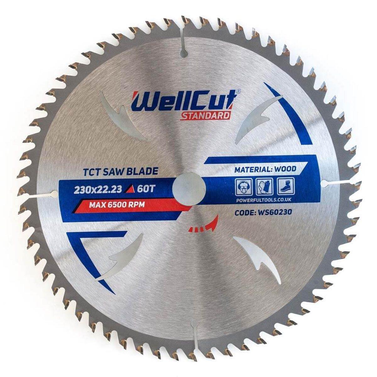 Пильный диск по дереву WellCut Standard 230х22,23 мм 60T 50 шт. (018052)