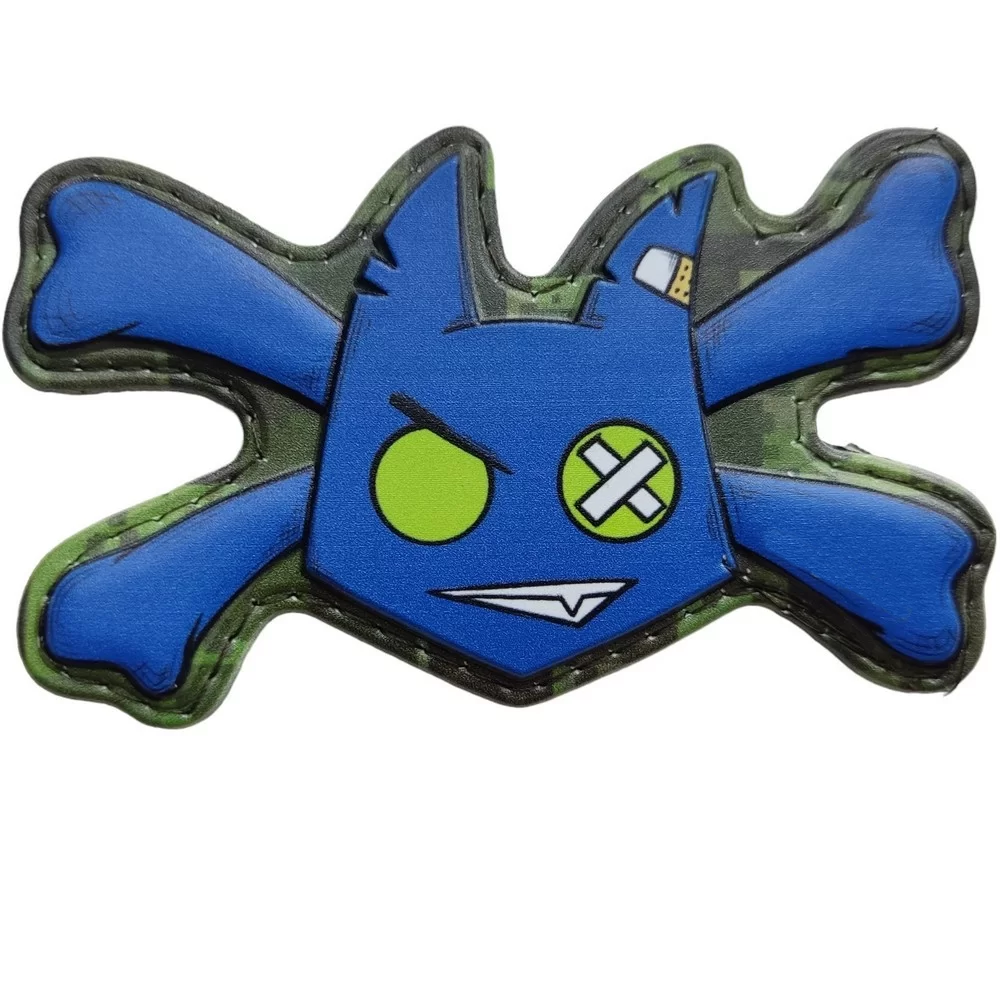 Патч объемный 3D Чертенок с костями ПВХ (07130792)