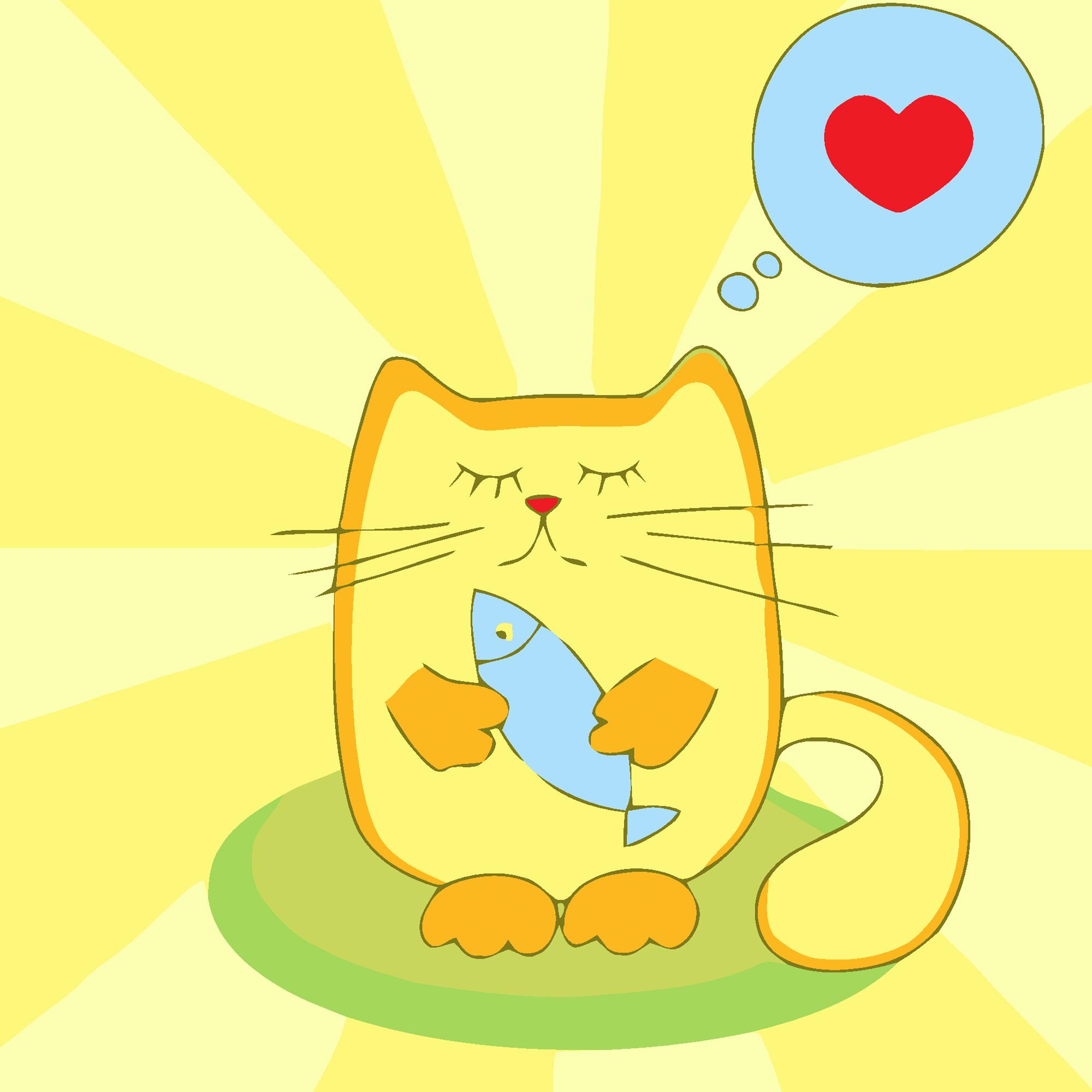 Картина по номерам Strateg Котик и его лакомство 20x20 см (Str-HH7039)