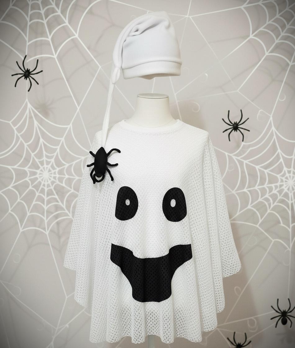 Костюм дитячий Привид накидка і шапка з павуком 7-13 років - фото 3 Костюм дитячий Привид накидка і шапка з павуком 7-13 років - фото 3