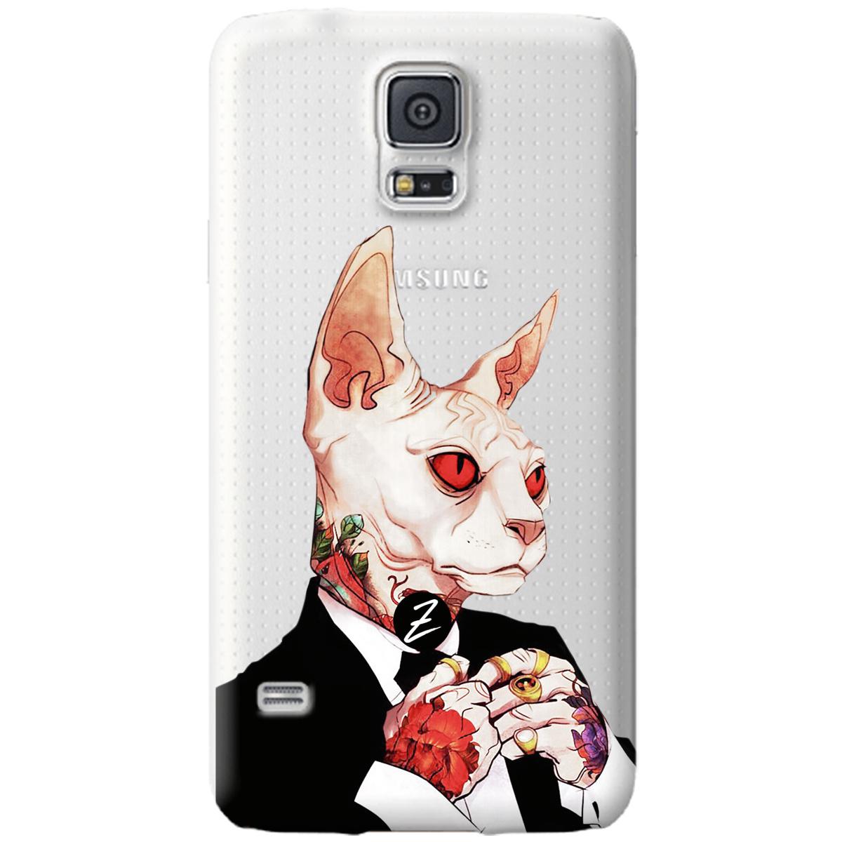 ᐉ Силиконовый чехол Zorrov для Samsung Galaxy S5 - Mister cat  (08930040019007408) • Купить в Киеве, Украине • Лучшая цена в Эпицентр