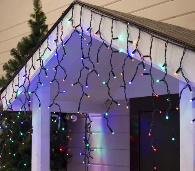 Гирлянда Карниз наружная 200 led 5 мм 10 м Разноцветный (30098) Гирлянда Карниз наружная 200 led 5 мм 10 м Разноцветный (30098)