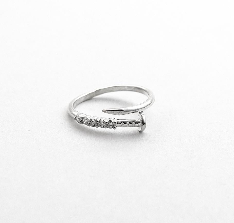 Кольцо серебряное женское Maxi Silver 9114 SE Гвоздь р. 19 (8911485)