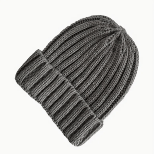 Шапка женская осенняя вязаная Серый (21195591) Шапка женская осенняя вязаная Серый (21195591)
