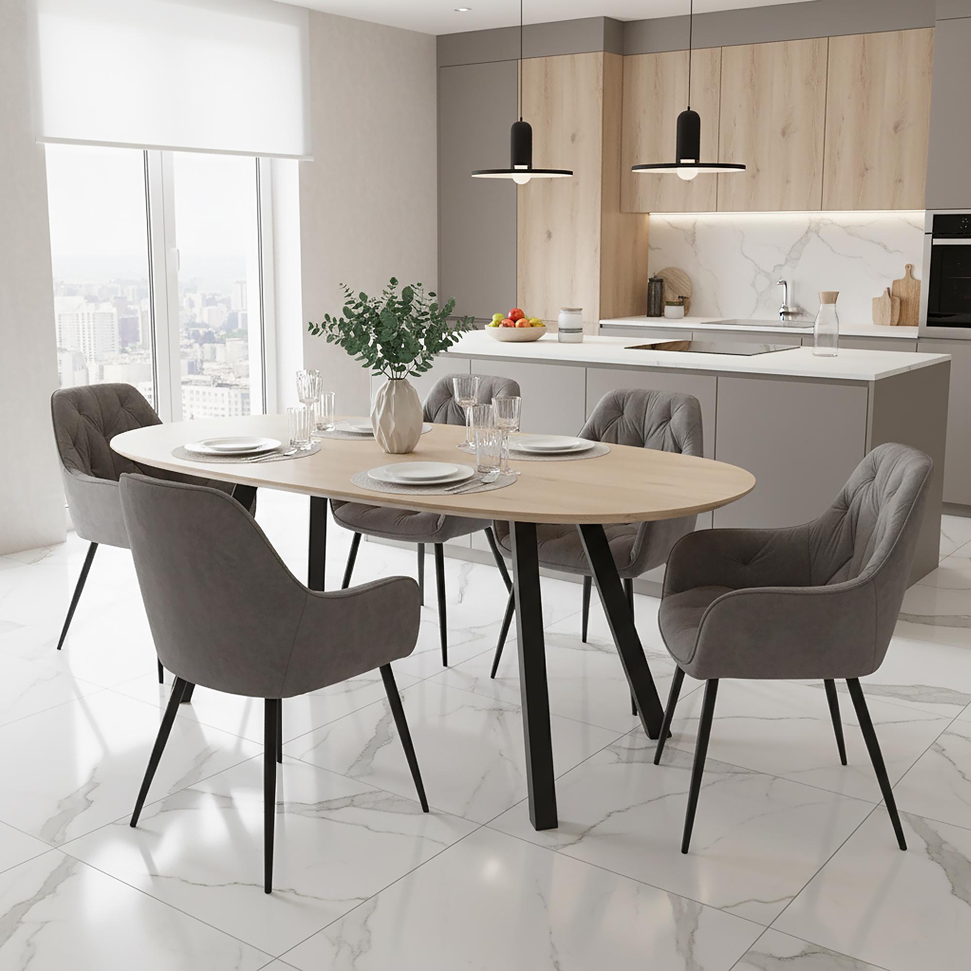 Комплект ножек для стола из металла Minimal 730 мм 4 шт. Черный (1017) - фото 3 Комплект ножек для стола из металла Minimal 730 мм 4 шт. Черный (1017) - фото 3