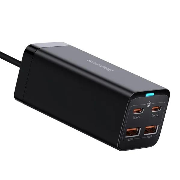 Зарядний пристрій BASEUS GaN3 Pro Desktop Fast Charger 100W з кабелем 100W 20V/5A 1 м (18966054) - фото 5