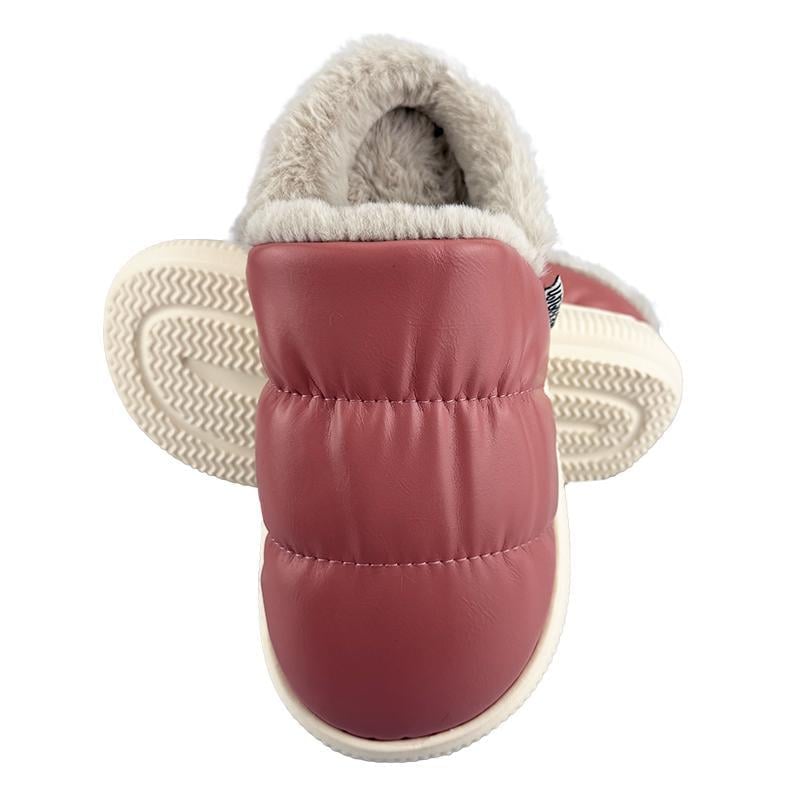 Тапочки женские теплые с задником 80810-2 p. 38-39 23,5-24 см Розовый