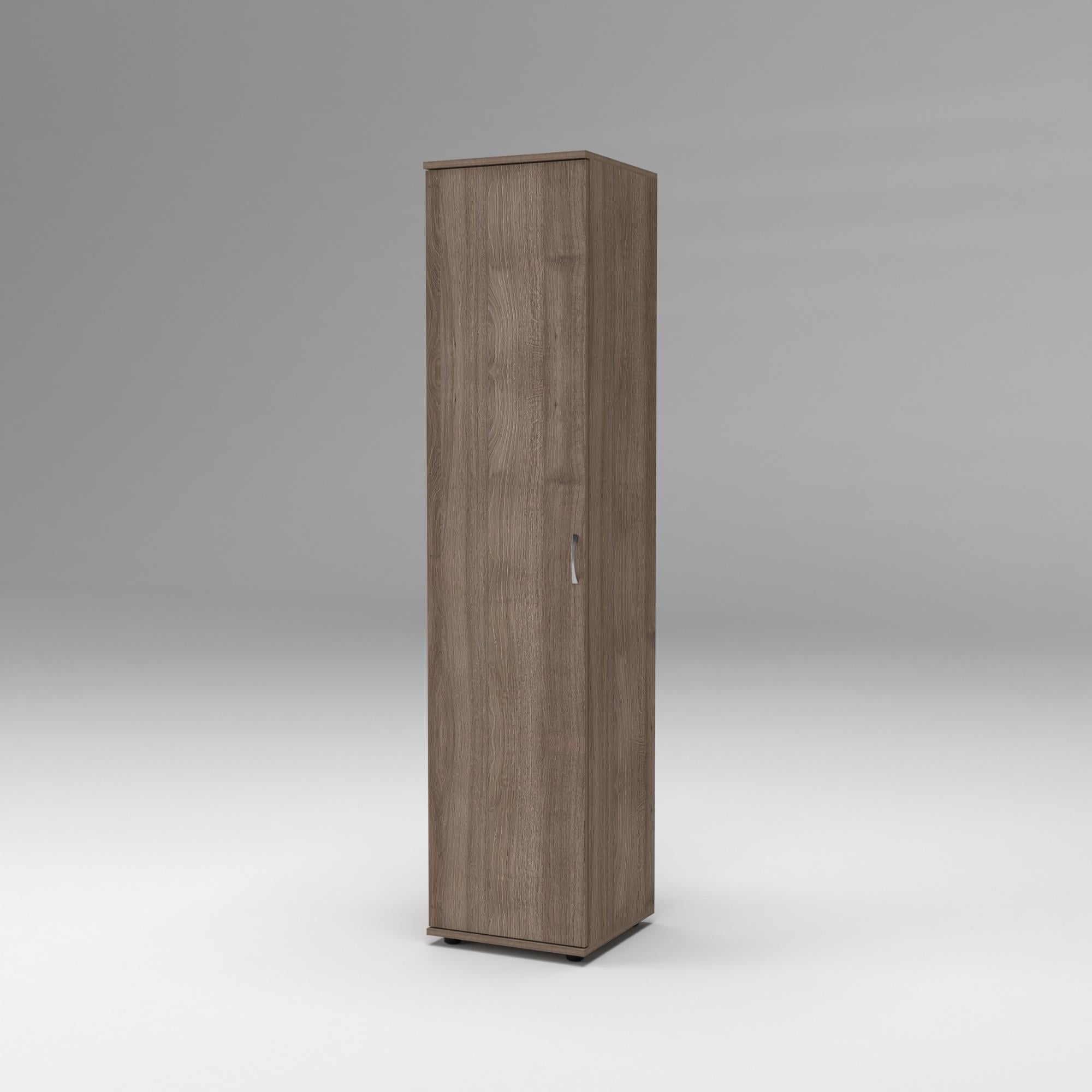 Пенал закритий з полицями К-2 420х425х1880 мм Дуб Шамоні темний (133513)