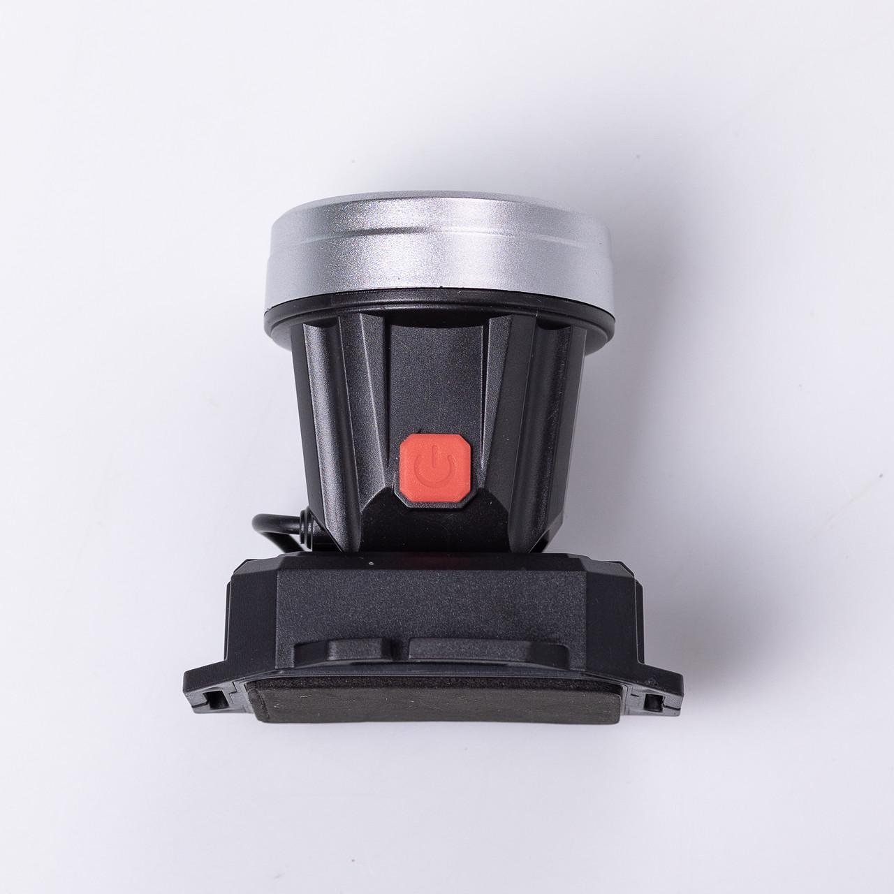 Налобний ліхтар акумуляторний 5 В 3 режими роботи LED 8х8х5,5 см (7194) - фото 5