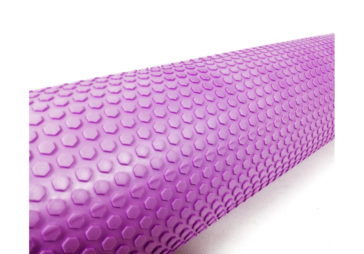 Массажный ролик EasyFit Foam Roller 90 см Фиолетовый (EF-2034-V) - фото 3