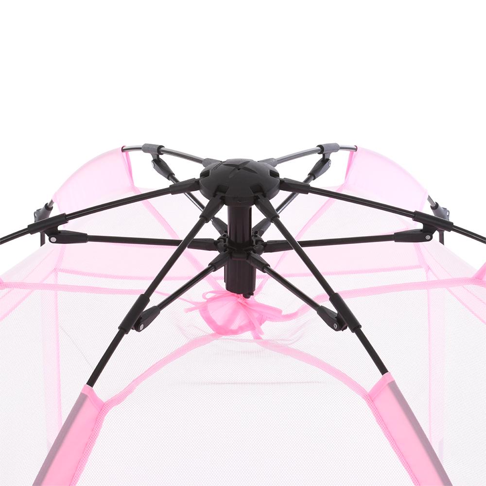 Палатка автоматическая MR 1512 с сетчатыми стенками и ковриком 146х127х110 см Розовый - фото 6 Палатка автоматическая MR 1512 с сетчатыми стенками и ковриком 146х127х110 см Розовый - фото 6