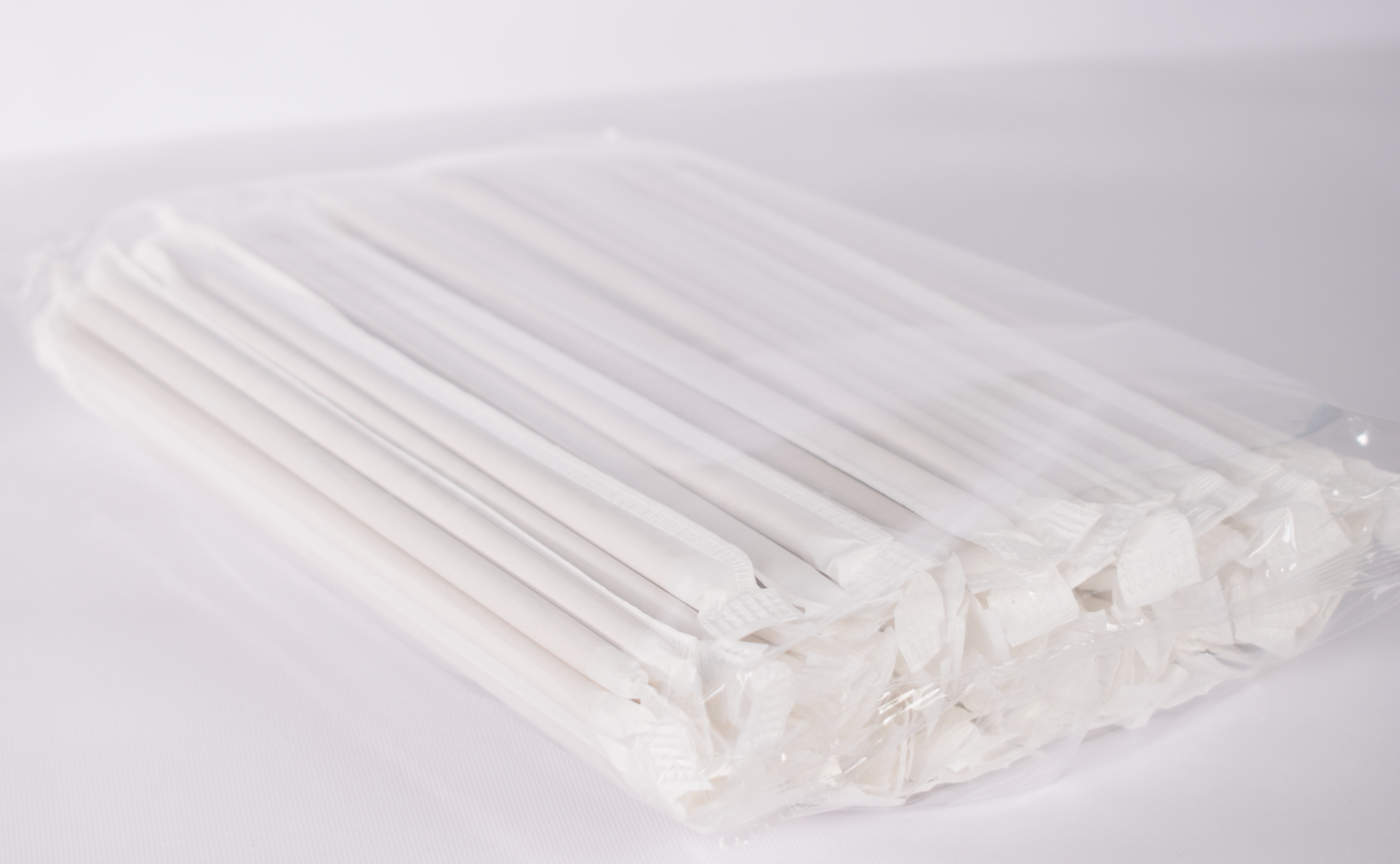 Трубочки бумажные крафт в индивидуальной упаковке 6х197 мм 100 шт.