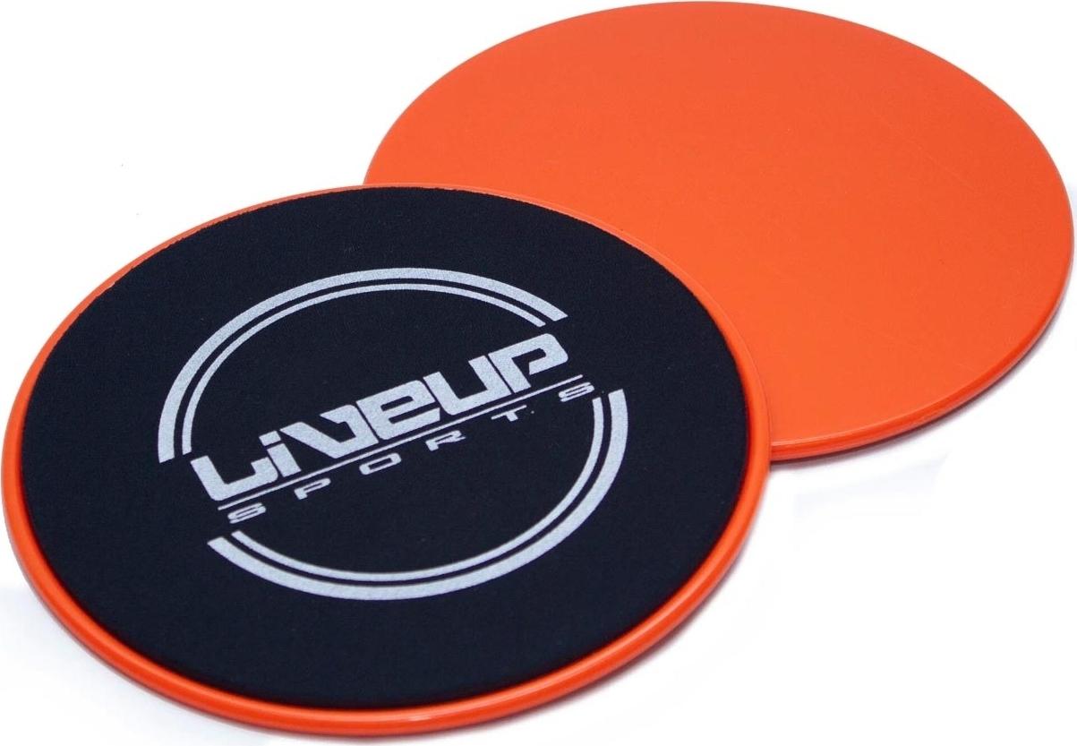 Глайдинг-диски LiveUp SLIDING DISC Оранжево-черный (LS3360)