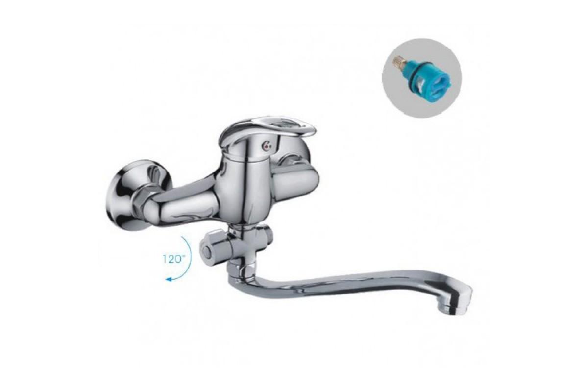 Змішувач для ванної Frap F2103 1033634 одноважільний Хром (102663)