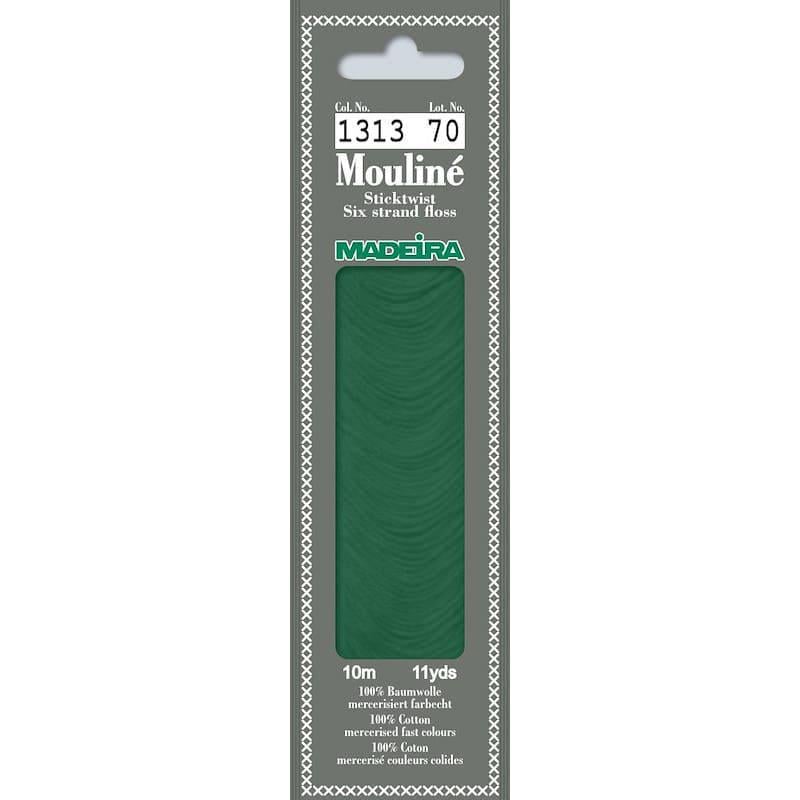 Нитки мулине Madeira 1313 Mouline Фисташковый зеленый