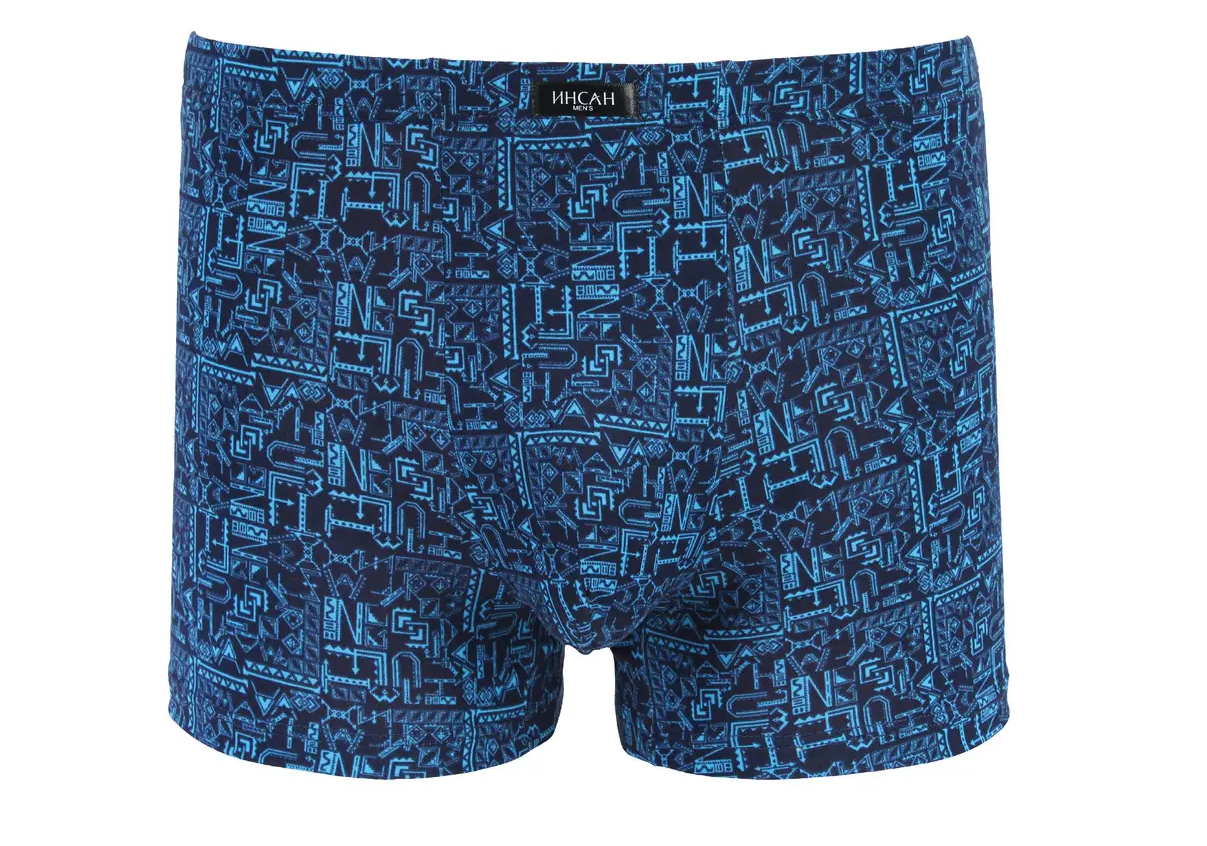 Мужские боксеры стрейчевые Бамбук Indena Insung 2XL р. 48 2 шт. Голубой (INS-18638)