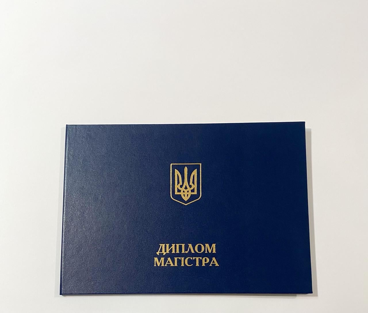 Обложка для диплома магистра А4 альбомная жесткая 30,5х21,7 см Темно-синий (2505986681)