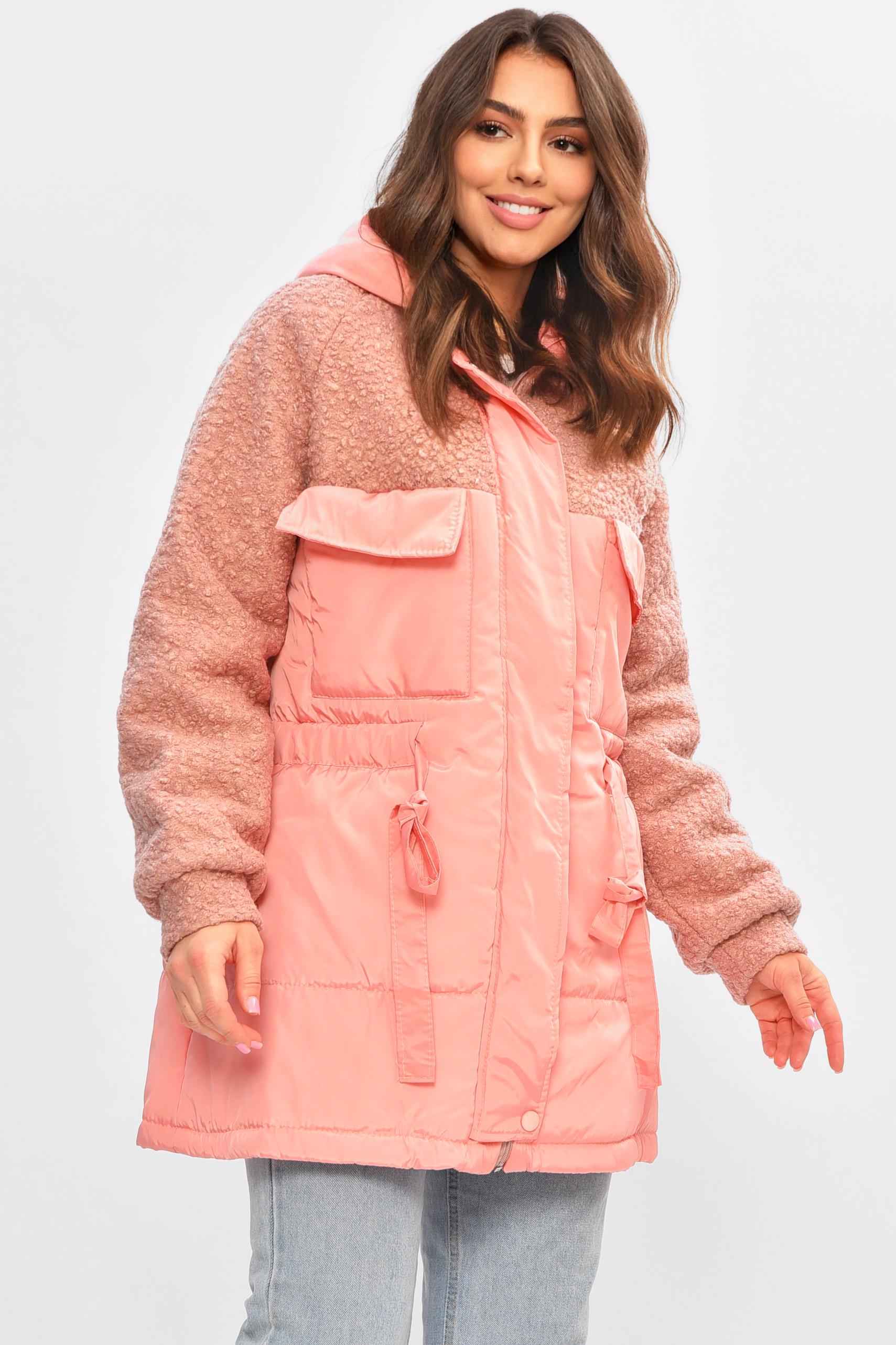 Куртка жіноча демісезонна L-XL Рожевий (207193) - фото 2 Куртка жіноча демісезонна L-XL Рожевий (207193) - фото 2