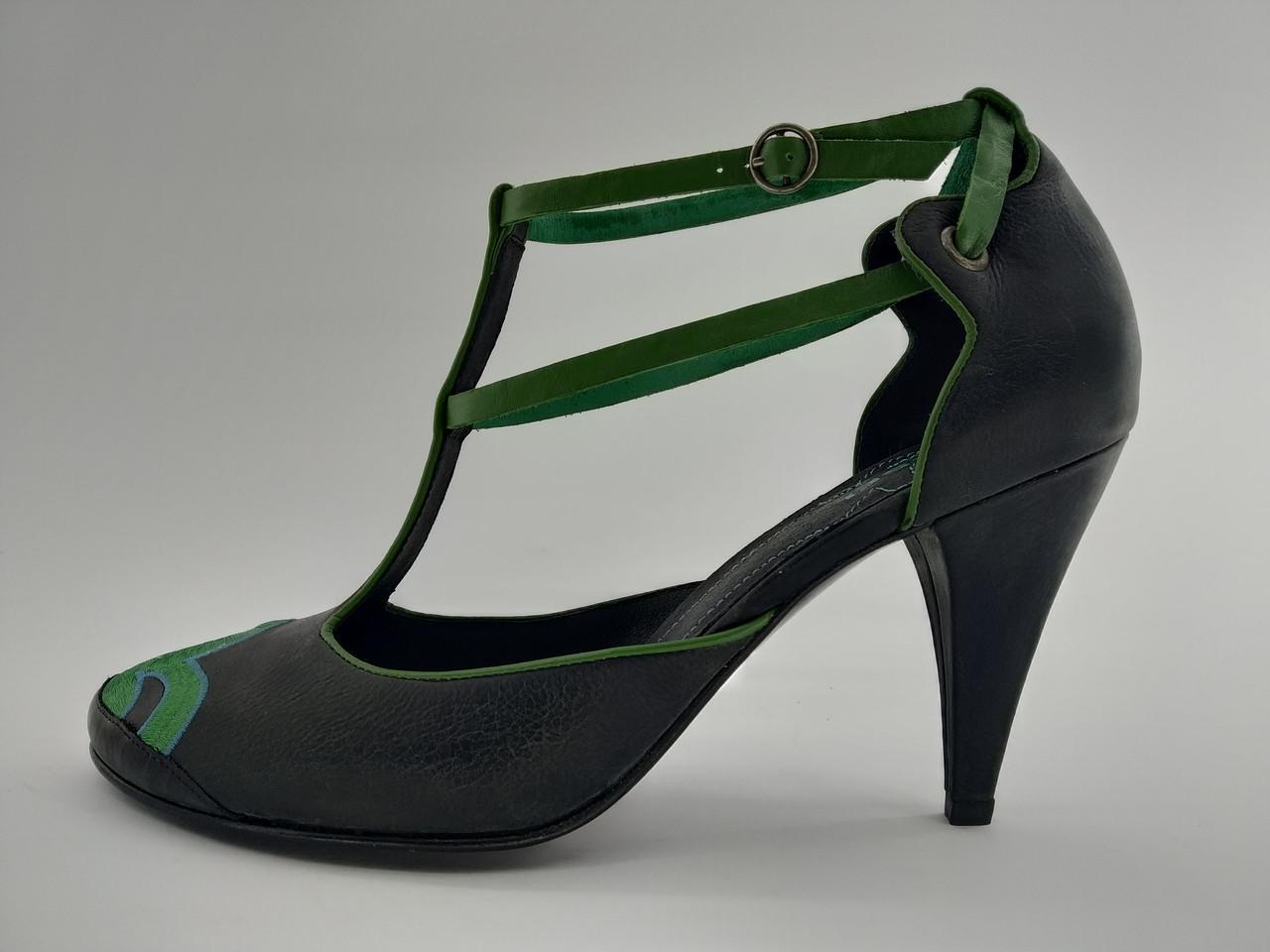 Босоніжки жіночі шкіряні Diesel Bishkek №03 р. 41 26,5 см Чорний (997499992)