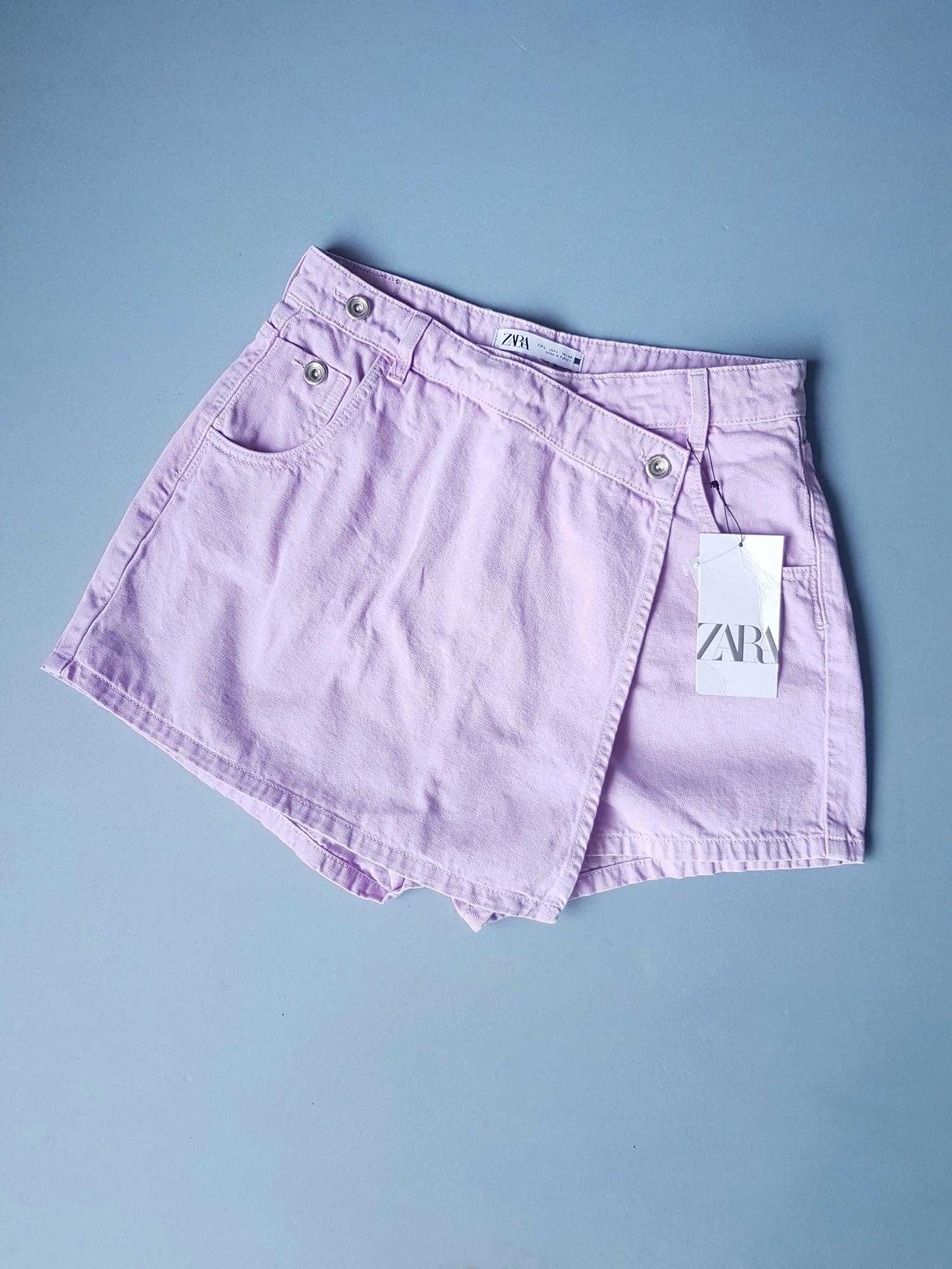 Шорты-юбка ZARA 9410 L Сиреневый (30)