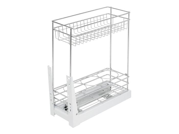 Карго фасад нижнее крепление Giff 2 полки 200 мм Хром (08812)