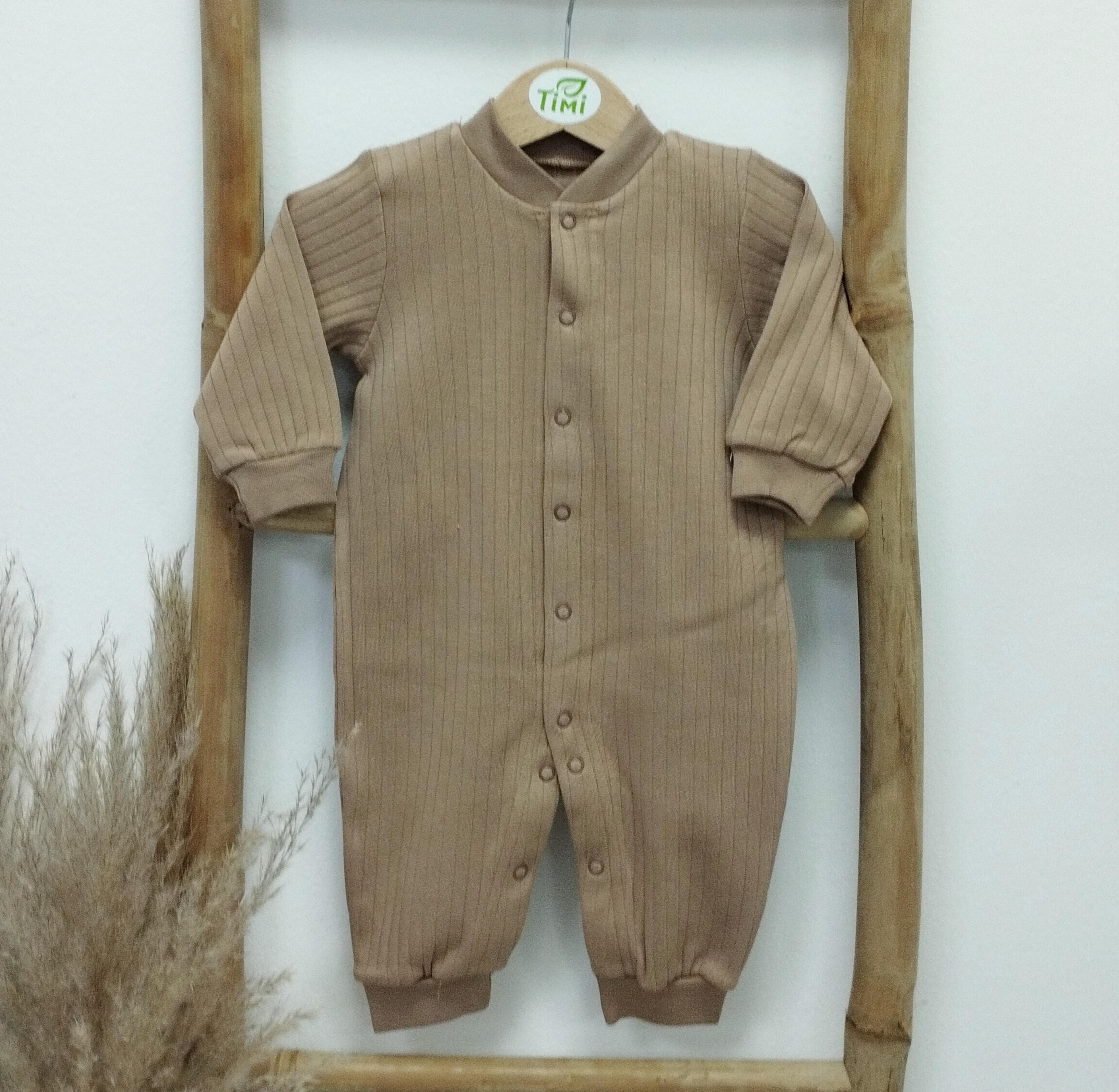 Чоловічок дитячий в рубчик Тімі текс 56 см Бежевий