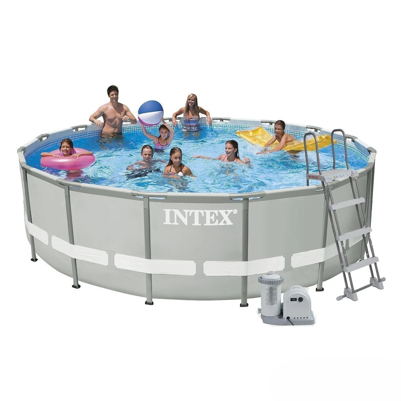 Бассейн каркасный Intex Ultra Frame 26322 фильтр-насос/лестница/тент/подстилка 488х122 см (891919606)