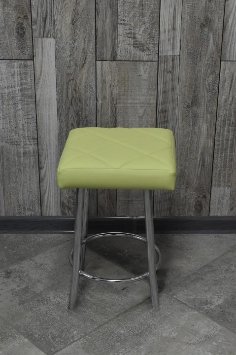 Табурет кухонний Tutty+ Ромб 30х30х45 см Салатовий/Хром (28374398)