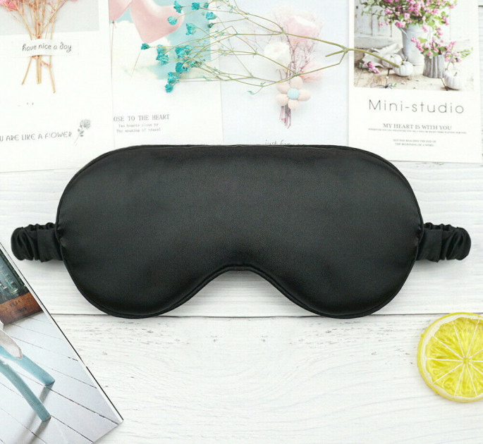 Маска для сна шелковая Famous Care 1 шт. Черный (А000007-4) - фото 4 Маска для сна шелковая Famous Care 1 шт. Черный (А000007-4) - фото 4