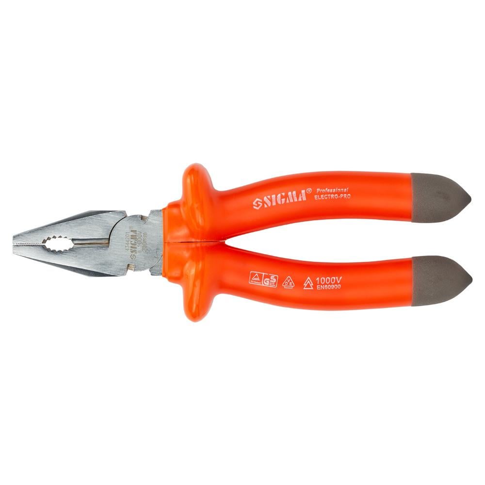 Плоскогубці діелектричні Sigma 1000 В 200 мм (4344201)