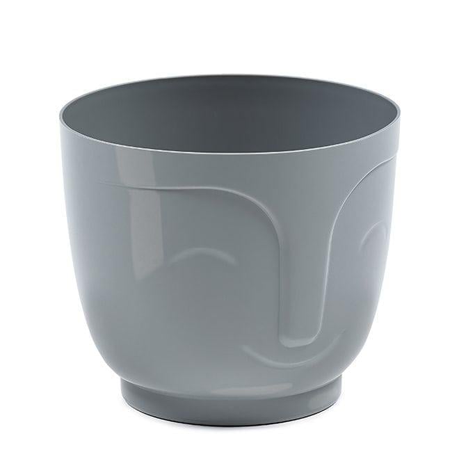 Горшок пластмассовый Flora Atena 18,5 см Серый (79881)