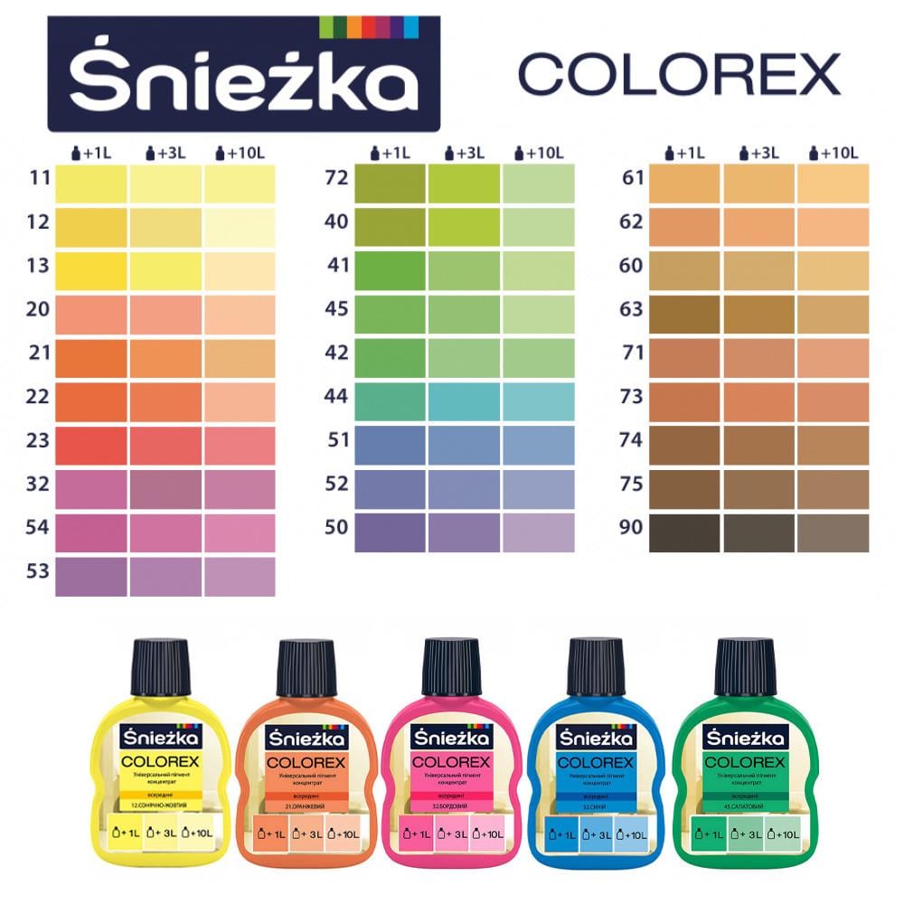 Пігмент Sniezka Colorex №71 100 мл Горіх середній (28716073) - фото 2