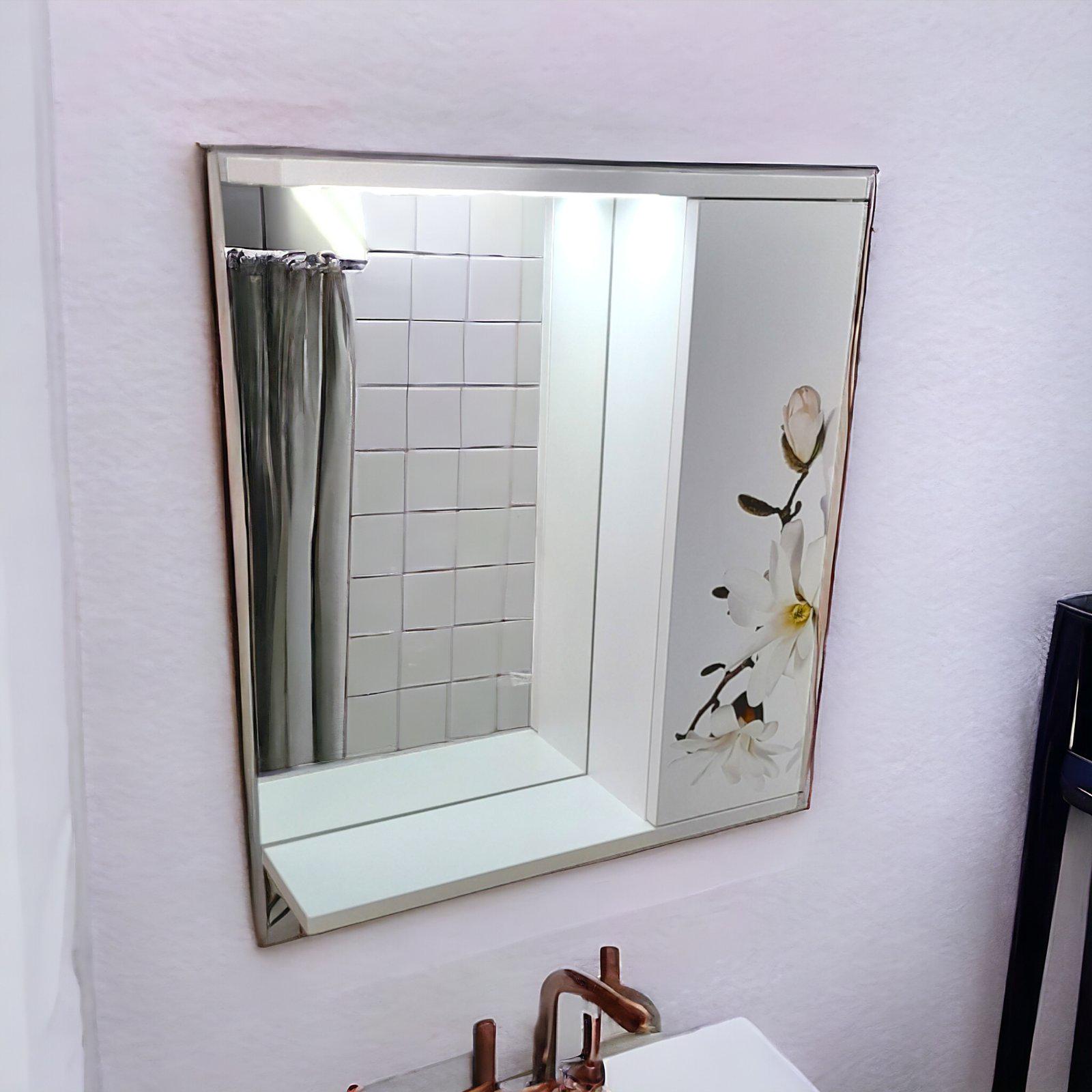 Зеркало для ванной комнаты Mikola-M Магнолия пластиковое 65 см (2367) - фото 11 Зеркало для ванной комнаты Mikola-M Магнолия пластиковое 65 см (2367) - фото 11