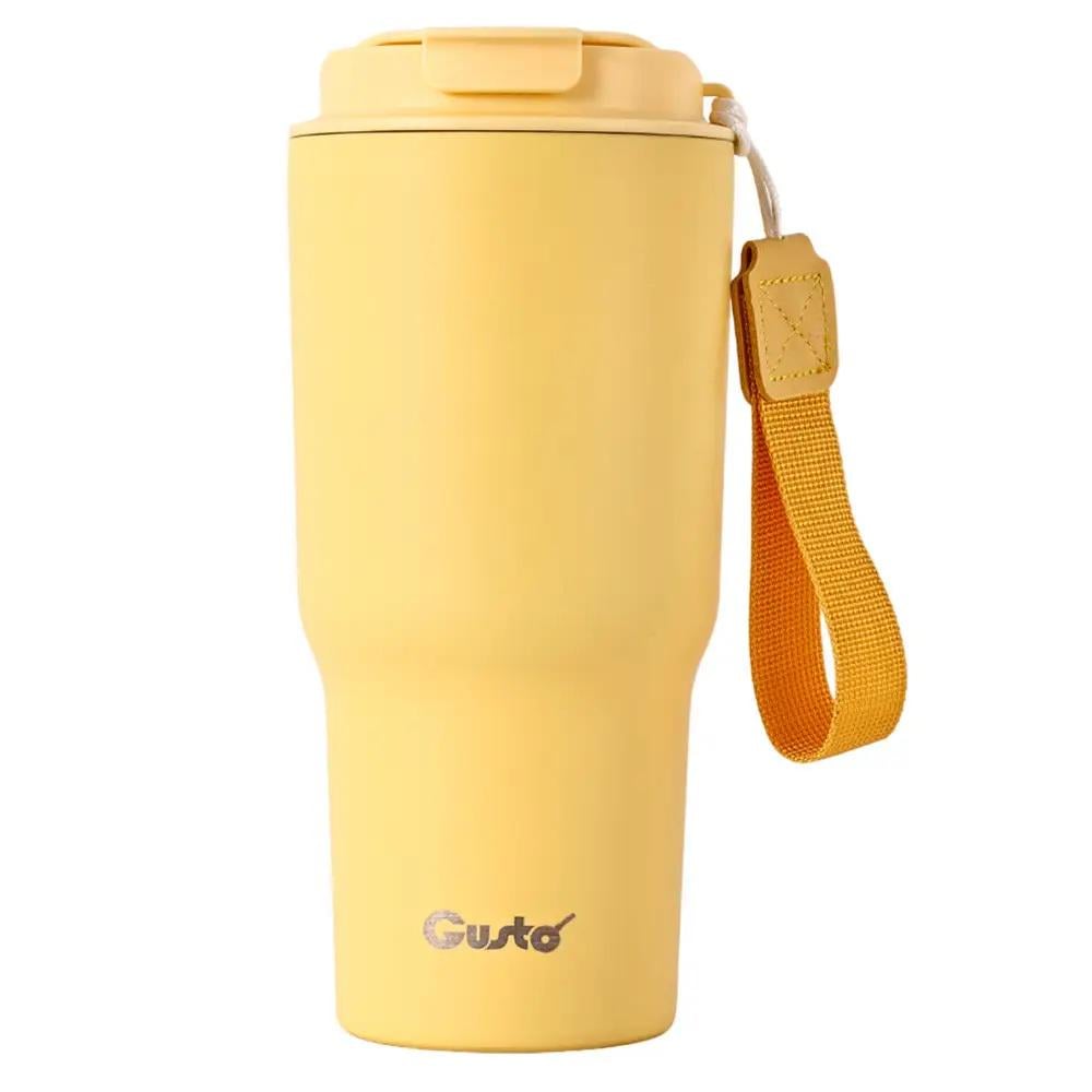 Термокружка Gusto 560 мл Жовтий (GT121)