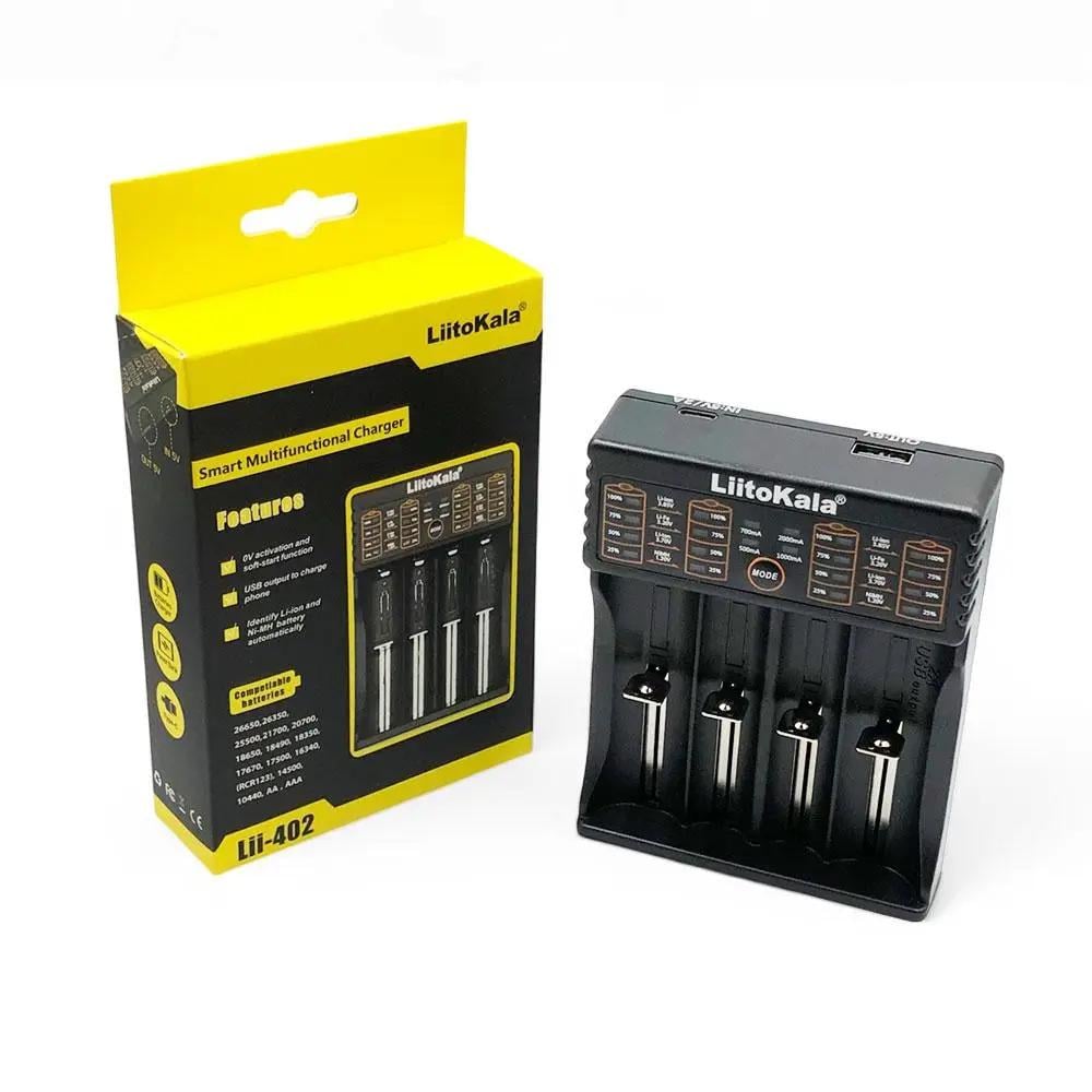 Зарядное устройство универсальное LiitoKala Lii-402/18650 АА/ААА Li-Ion/LiFePO4/Ni-Mh PowerBank (Lii-402) Зарядное устройство универсальное LiitoKala Lii-402/18650 АА/ААА Li-Ion/LiFePO4/Ni-Mh PowerBank (Lii-402)