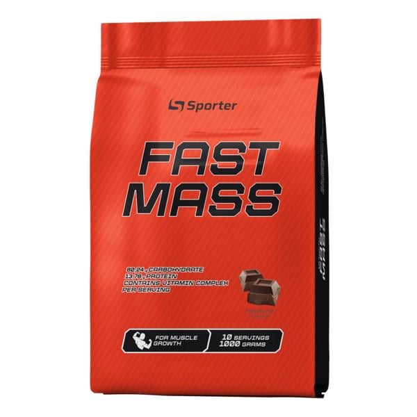 Гейнер Sporter Fast Mass Полуница 1000 g