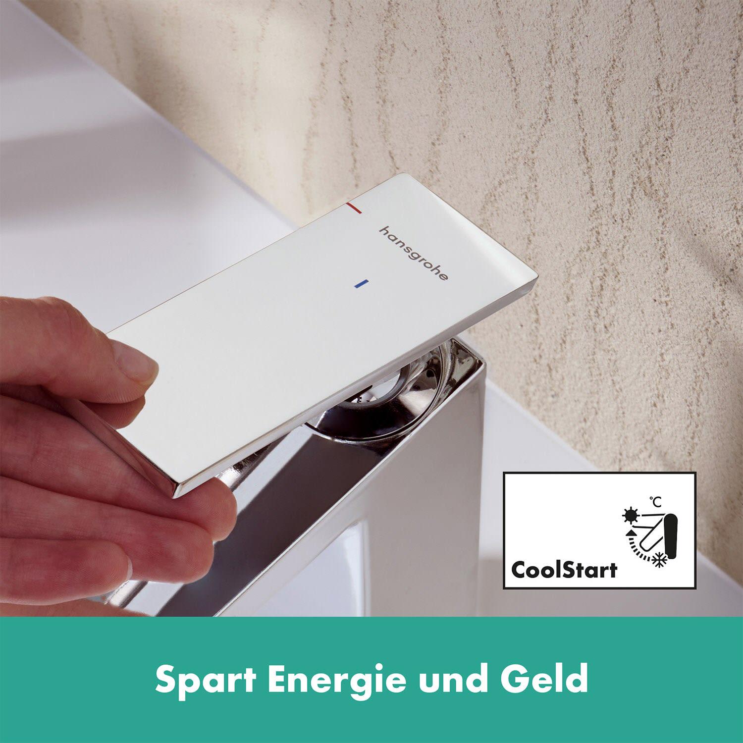Змішувач для умивальника Hansgrohe Tecturis E EcoSmart+ 73014000 з джойстиком Хром (176391) - фото 5