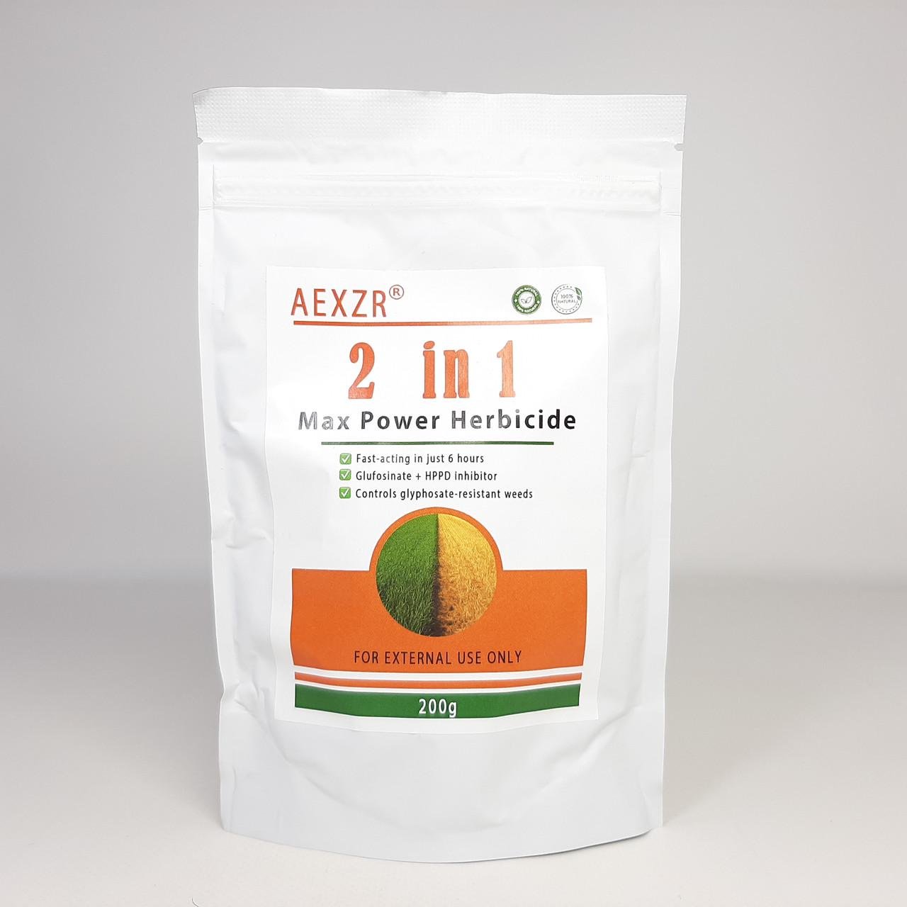 Гербицид AEXZR 2в1 Max Power Herbicide для борьбы с устойчивыми сорняками 200 г (X-2581)
