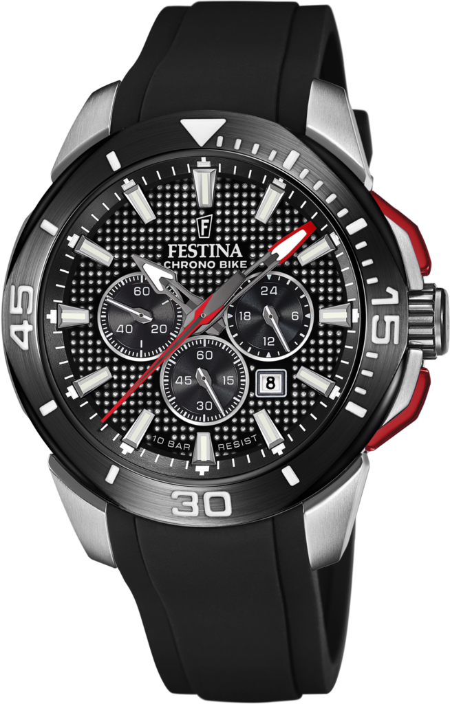 Наручные часы мужские Festina F20642/4 Chrono Bike со стальным корпусом WR 100 м и черным циферблатом Наручные часы мужские Festina F20642/4 Chrono Bike со стальным корпусом WR 100 м и черным циферблатом