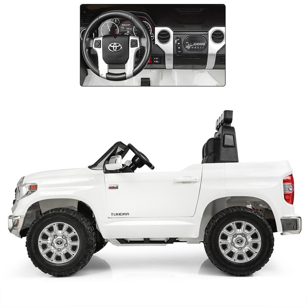 Детский электромобиль Bambi Racer Toyota JJ2255EBLR-1 джип с музыкой/катафотами Белый (13963072) - фото 3