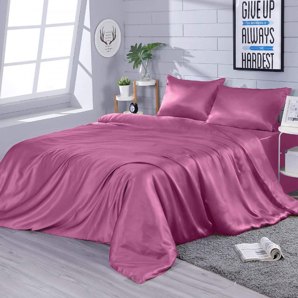 Комплект постельного белья Zastelli Wisteria Шелк (искусственный) фиолет евро 200х220 Фиолетовый