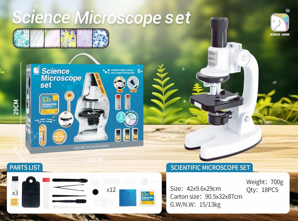 Мікроскопічний набір дитячий Science Microscope Set (DN-SD222) - фото 2